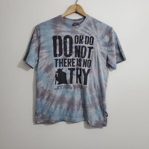 Custom Upcycled Tie Dyed Star Wars Hong Kong Disneyland Yoga Tee